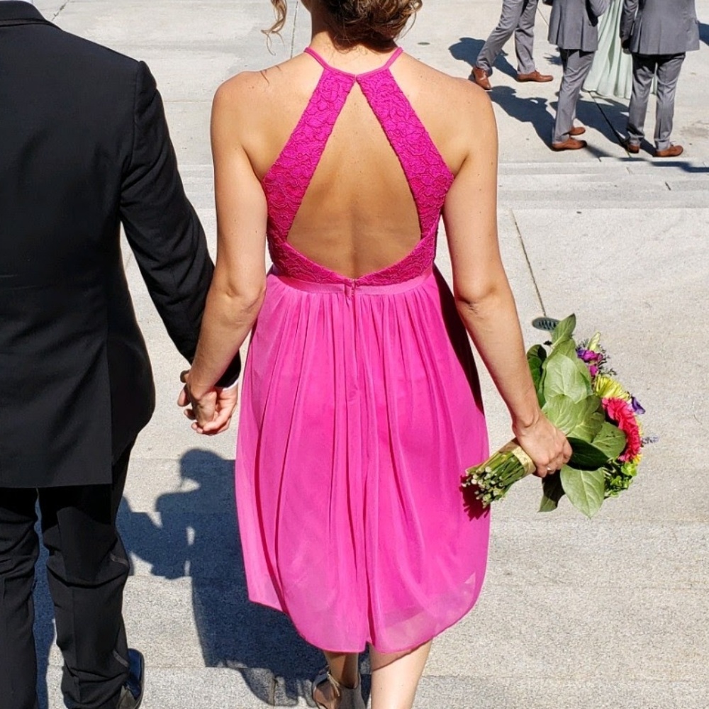 BEGONIA David's bridal bridesmaid dress